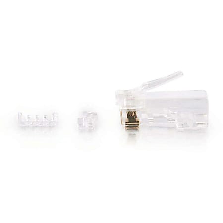 RJ45 Cat6 Modular Plug for Round Solid/Stranded Cable Multipack (TAA  Compliant) (100-Pack), Cat6 Cables, Ethernet Cables