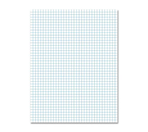 Ampad Graph Pad 50 Sheets Both Side Ruling Surface 15 lb Basis Weight  Tabloid 11 x 17 White Paper Chipboard Backing Smudge Resistant 1 Pad -  Office Depot