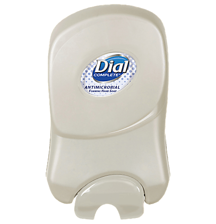 Dial Duo Wall-Mounted Manual Soap Dispensers, Pearl, Case Of 3