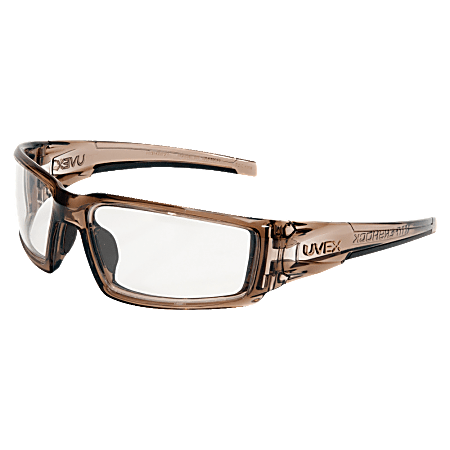 Honeywell Uvex Hypershock™ Safety Glasses, Smoke Brown Frame, Clear Lens