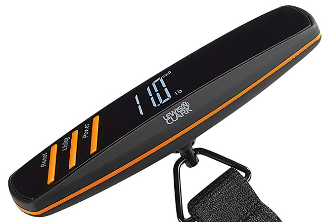 Lewis N. Clark Luggage Scale with Weight Marker - Orange, 1 Count
