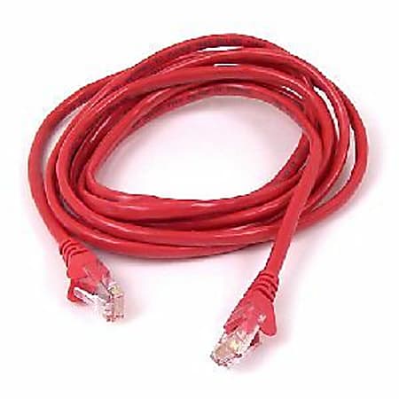 Belkin - Patch cable - RJ-45 (M) to RJ-45 (M) - 35 ft - UTP - CAT 5e - molded, snagless - red - for Omniview SMB 1x16, SMB 1x8; OmniView SMB CAT5 KVM Switch