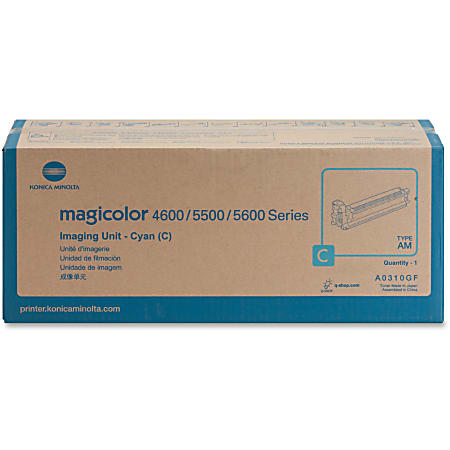 Konica Minolta - (120 V) - cyan - original - printer imaging unit - for magicolor 4650, 5550, 5570, 5650, 5670