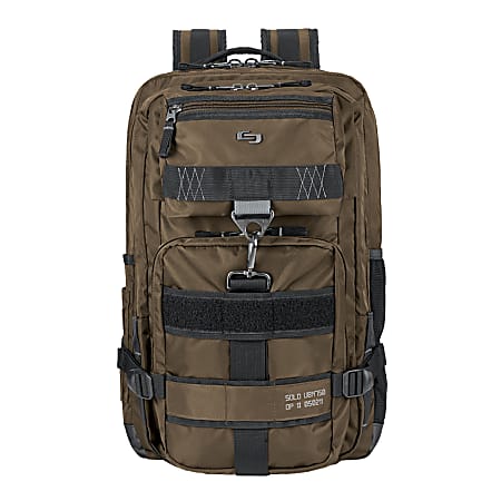 Solo Altitude Laptop Backpack Khaki Office Depot