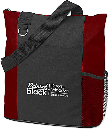Custom Clear Tote Bag With Zipper 12 x 12 - Office Depot