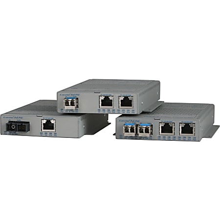 Omnitron Systems Multi-port 10/100 Media Converter with Power