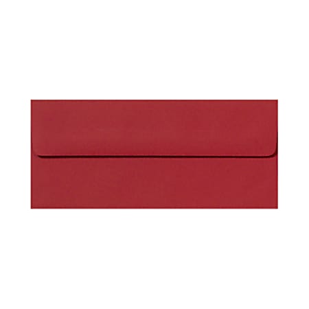 LUX #10 Envelopes, Peel & Press Closure, Ruby Red, Pack Of 1,000