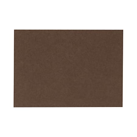LUX Flat Cards, A6, 4 5/8" x 6 1/4", Chocolate Brown, Pack Of 500