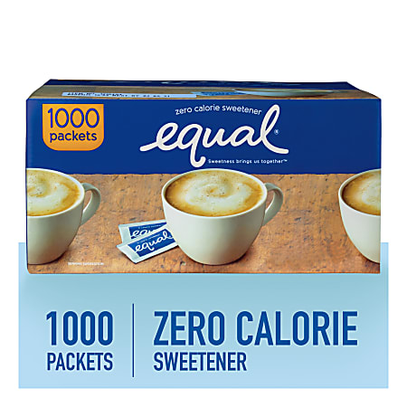 Equal® Zero Calorie Original Sweetener, Box of 1,000