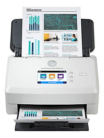 HP ScanJet Enterprise Flow N7000 snw1 Scanner, 7.5"H x 12.2"W x 7.8"D, 6FW10A#BGJ