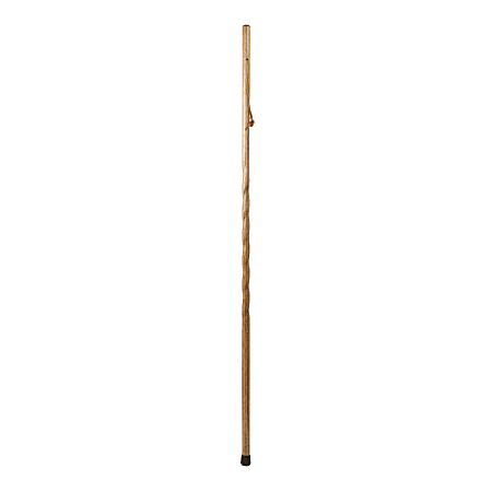Brazos Walking Sticks™ Twisted Trekker Oak Walking Stick, 58", Tan