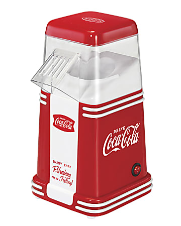 Nostalgia Coca-Cola Hot Air Popcorn Maker, Red