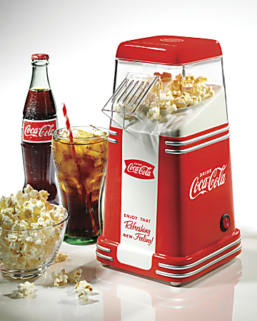 Nostalgia Electrics OFP501COKE Coca-Cola Series Hot Air Popcorn Maker