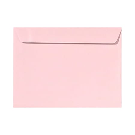LUX Booklet 9" x 12" Envelopes, Gummed Seal, Candy Pink, Pack Of 1,000