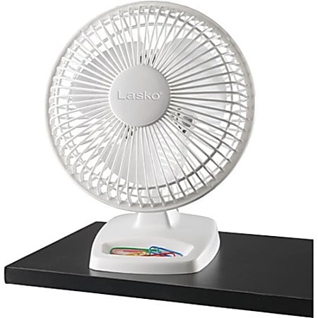 Small quiet outlet desk fan