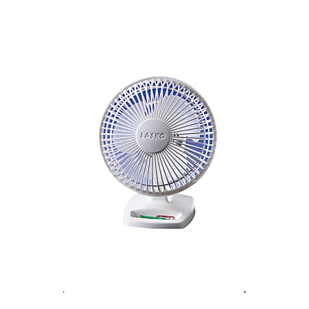 Freestanding Desk Fan, White