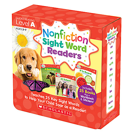 Scholastic Teacher Resources Nonfiction Sight Word Readers Parent Pack, Level A, Pre-K To 1st Grade