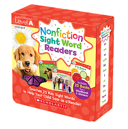 Scholastic Teacher Resources Nonfiction Sight Word Readers Parent Pack, Level A, Pre-K To 1st Grade