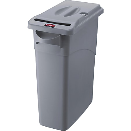 Rubbermaid® Commercial 16-Gallon Document Containers, 24-15/16"H x 11"W x 23-3/16"L, Gray, Set Of 4 Containers