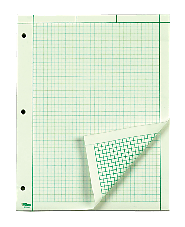 NATIONAL Brand Computation-Pad einfarbig 200 Sheets grün