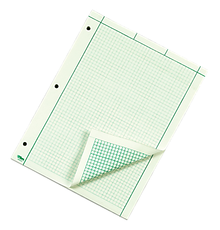 NATIONAL Brand Computation-Pad einfarbig 200 Sheets grün