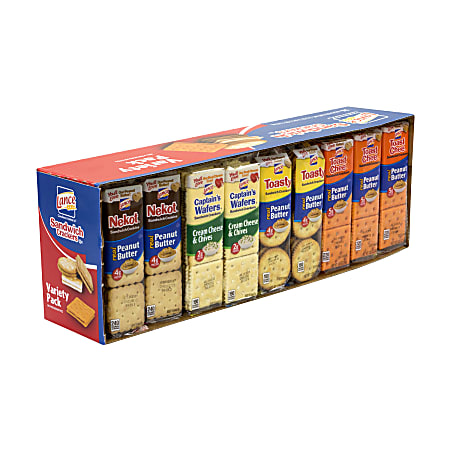 Lance Cookie And Cracker Variety Pack Pack Of 36 Pouches - Office Depot