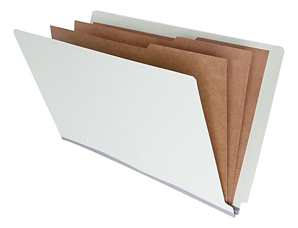 Folders With 3 Dividers 2 Expansion Legal Size Green Box Of 10 - ODP ...