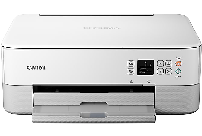 Canon PIXMA TS6420a Wireless All in One Color Printer White Office Depot