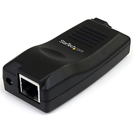 StarTech.com 10/100/1000 Mbps Gigabit 1 Port USB over IP Device Server - 10/100/1000 Mbps USB to IP Adapter - Compatible with USB OHCI / UHCI / EHCI