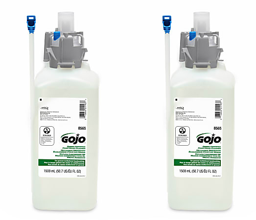 GOJO® CX & CXI Green Seal Certified Foam Hand Soap Cleaner, Unscented, 1500mL, Carton Of 2 Refills