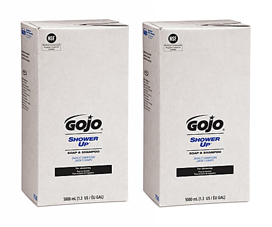 GOJO® SHOWER UP Clean Scent Soap And Shampoo Refills, 16.91 Oz, Pack Of 2 Refills