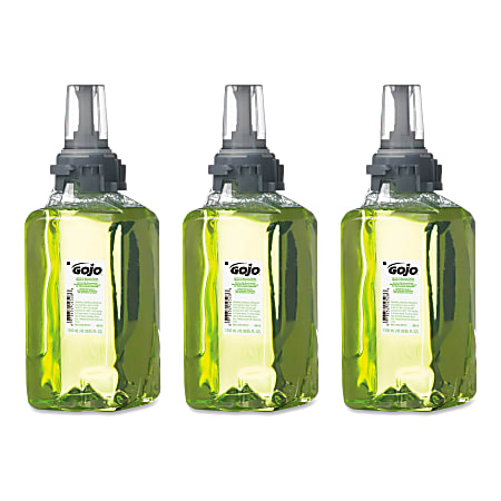 GOJO® Foam Hand & Shower Wash Liquid ADX Soap, Citrus & Ginger Scent, 42.27 Oz, Carton Of 3 Bottles