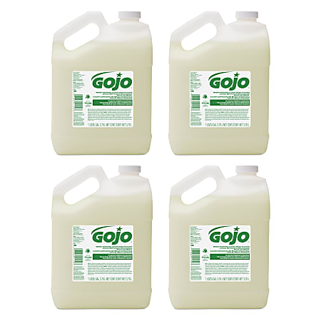 GOJO® Green Seal Certified Lotion Hand Soap Cleaner, Floral Scent, 128 Oz, Carton Of 4 Bottles