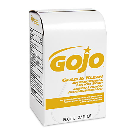 GOJO Gold & Klean Antimicrobial Lotion Soap, 800 mL refill