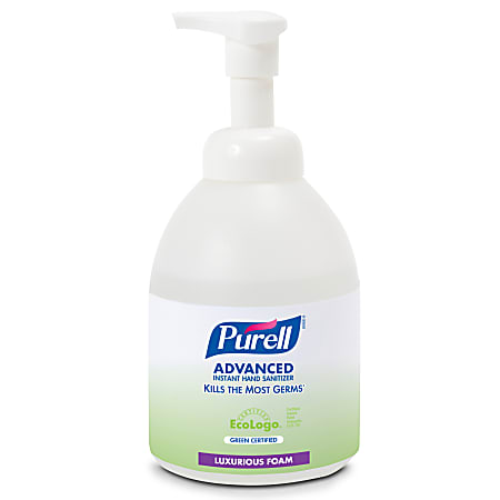 PURELL® Hand Sanitizer Foam - Fragrance-free Scent - 18.1 fl oz (535 mL) - Pump Bottle Dispenser - Kill Germs - Hand, Skin - Clear - Non-aerosol, Anti-septic - 4 / Carton