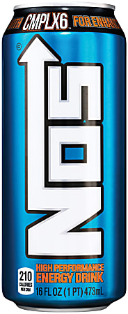 NOS Energy Drinks, 16 Oz, Original, Pack Of 24 Cans
