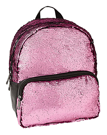 Office Depot® Brand Sequined Backpack, Pink