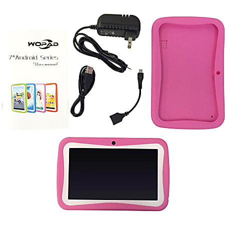 MYEPADS Wopad Kids Tablet - Pink - Silicone - 4 GB - 512 MB - Dual-core (2 Core) 1 GHz - Wireless LAN