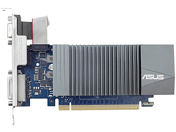 Asus NVIDIA GeForce GT 710 Graphic Card - 2 GB GDDR5 - Low-profile - 954 MHz Core - 64 bit Bus Width - PCI Express 2.0 - HDMI - VGA - DVI