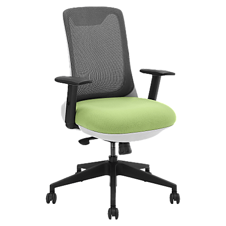 Lorell® Tranquility Mesh-Back Fabric Multifunction Chair, Green/Black