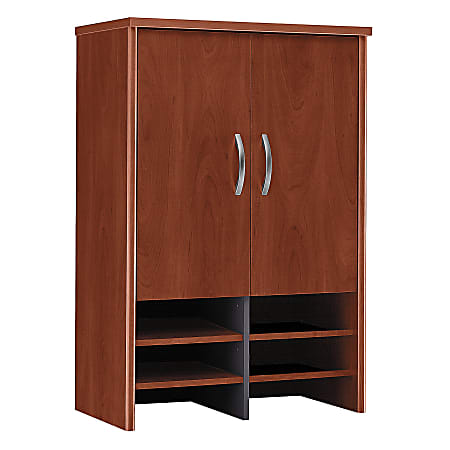 Bush Business Furniture Components Hutch 30"W, Hansen Cherry/Graphite Gray, Standard Delivery