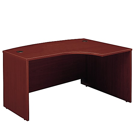Bush Business Furniture 59"W L-Shaped Right-Handed Corner Desk, Mahogany, Standard Delivery
