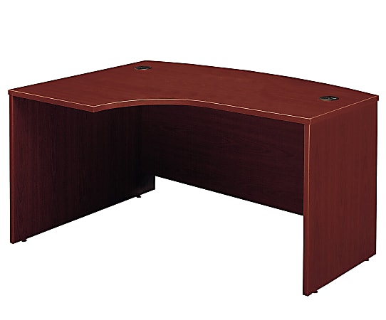 Bush Business Furniture Components L Bow Desk Left Handed, 60"W x 43"D, Mahogany, Standard Delivery