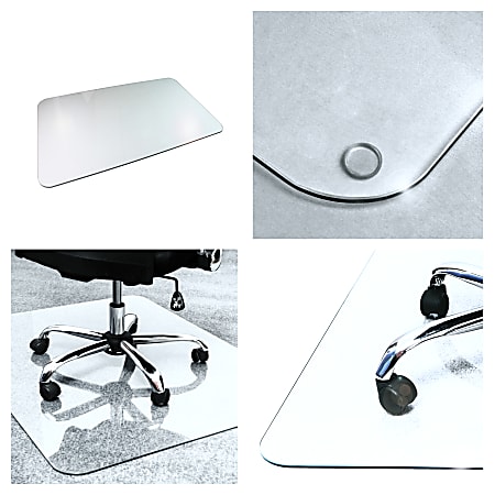 Office depot glass chair mat sale