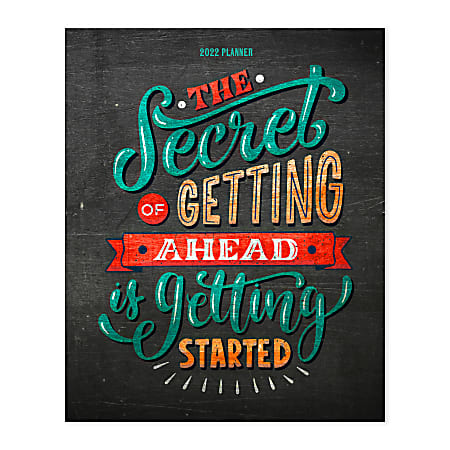 TF Publishing Monthly Planner, 8" x 6-1/2", Get Ahead, January to December 2022