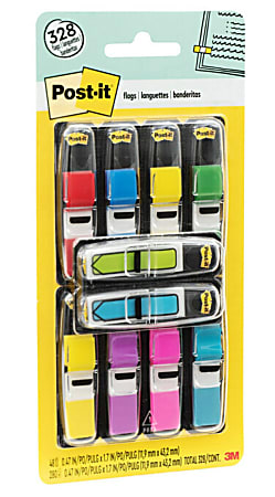 Post it Flags .47 in. x 1.7 in. 8 Dispensers 35 Flags Per
