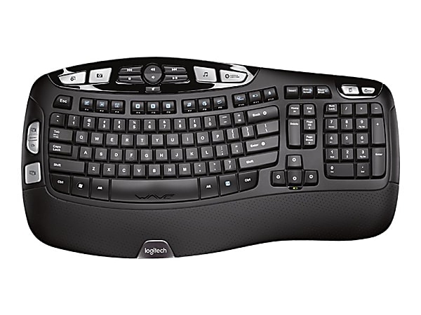 Logitech® K350 Wireless Full-Size Keyboard, Black, 920-001996