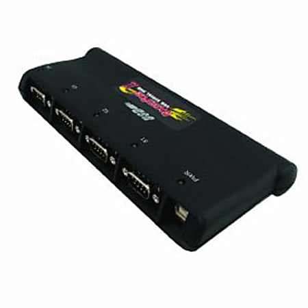 Comtrol RocketPort USB Serial Hub II 4-Port RoHS - 4 x 9-pin DB-9 Male RS-232 Serial