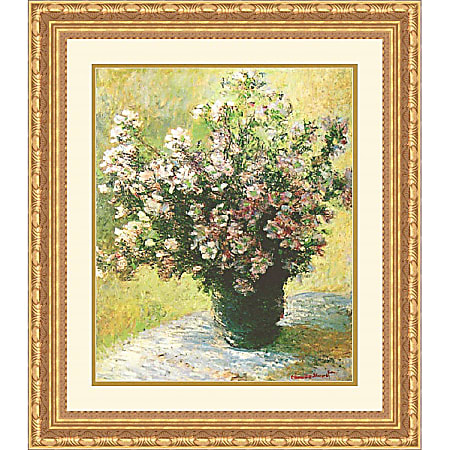 "Vasa di Malva" (Vase of Flowers) By Claude Monet, 22 4/5" x 26 1/5"