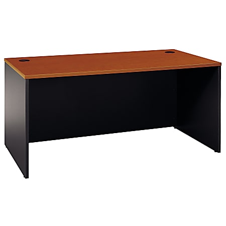 Bush Business Furniture Components Office 66"W Computer Desk, Auburn Maple/Graphite Gray, Standard Delivery